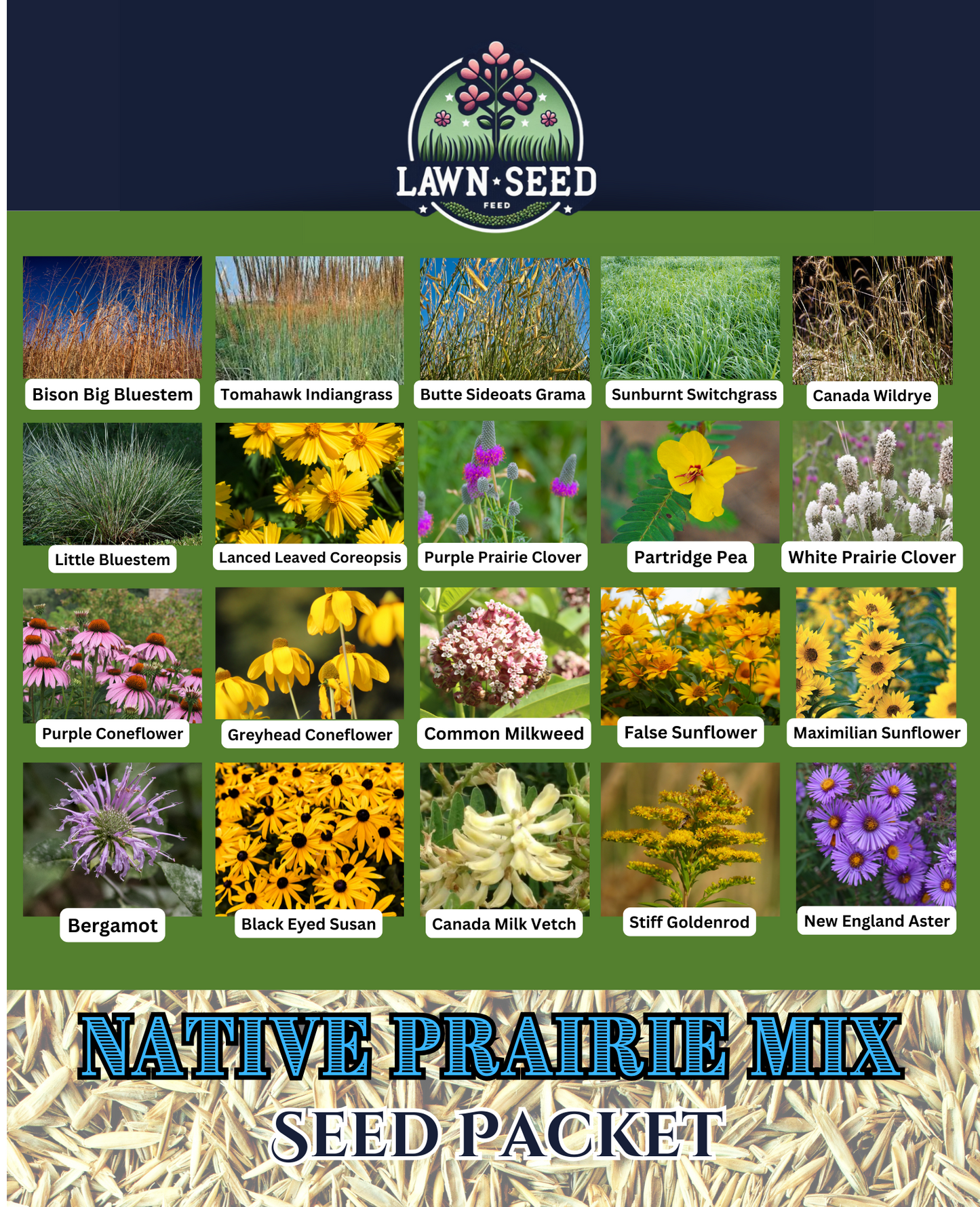 Native Prairie Wildflower Mix