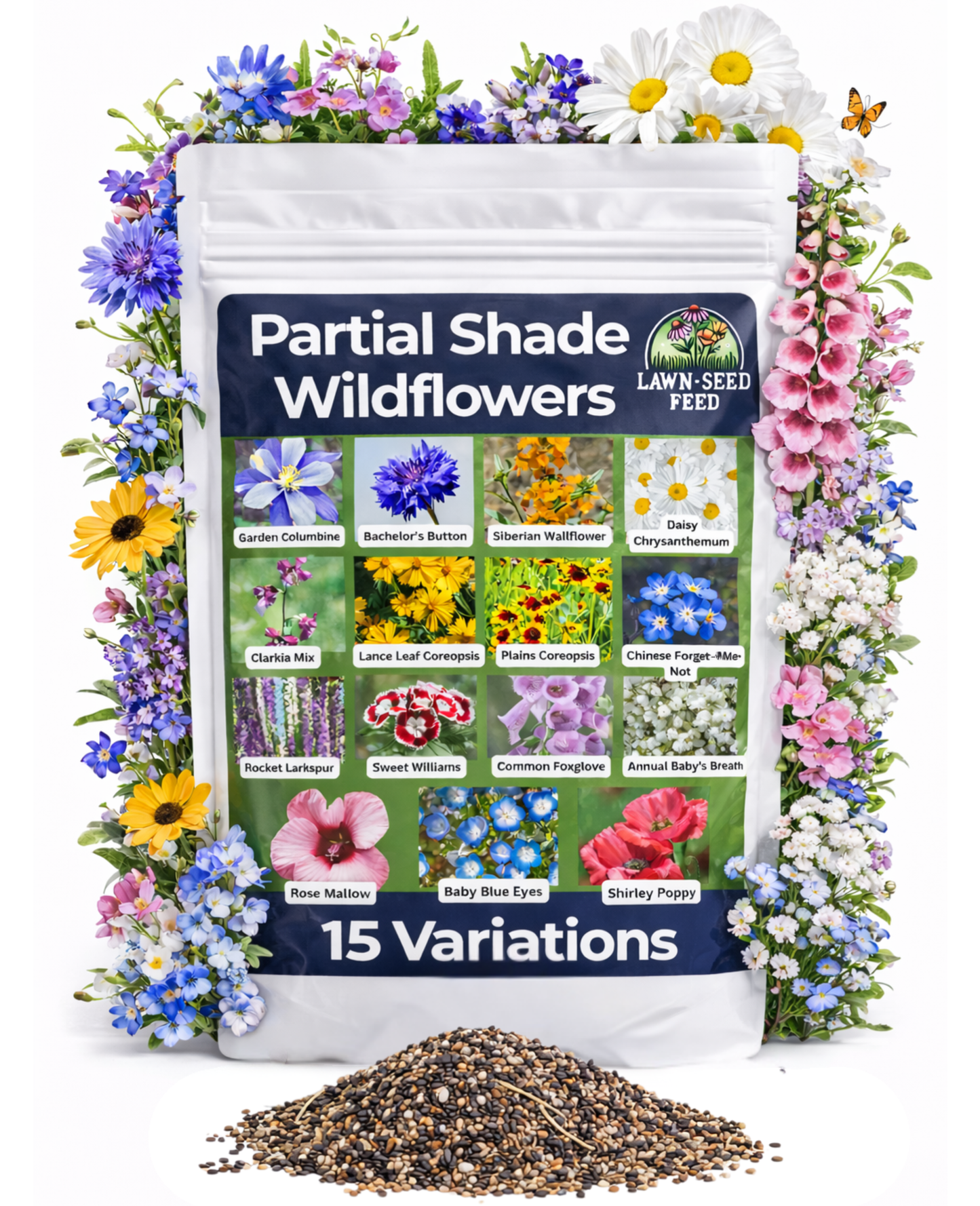 Partial Shade Wildflower Mix